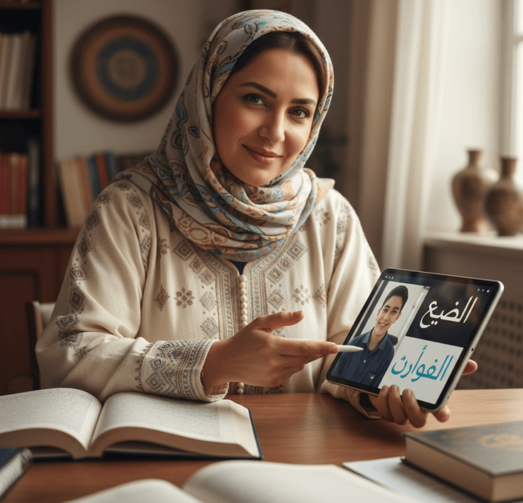Rectangle 2 (16) Woman holding a tablet